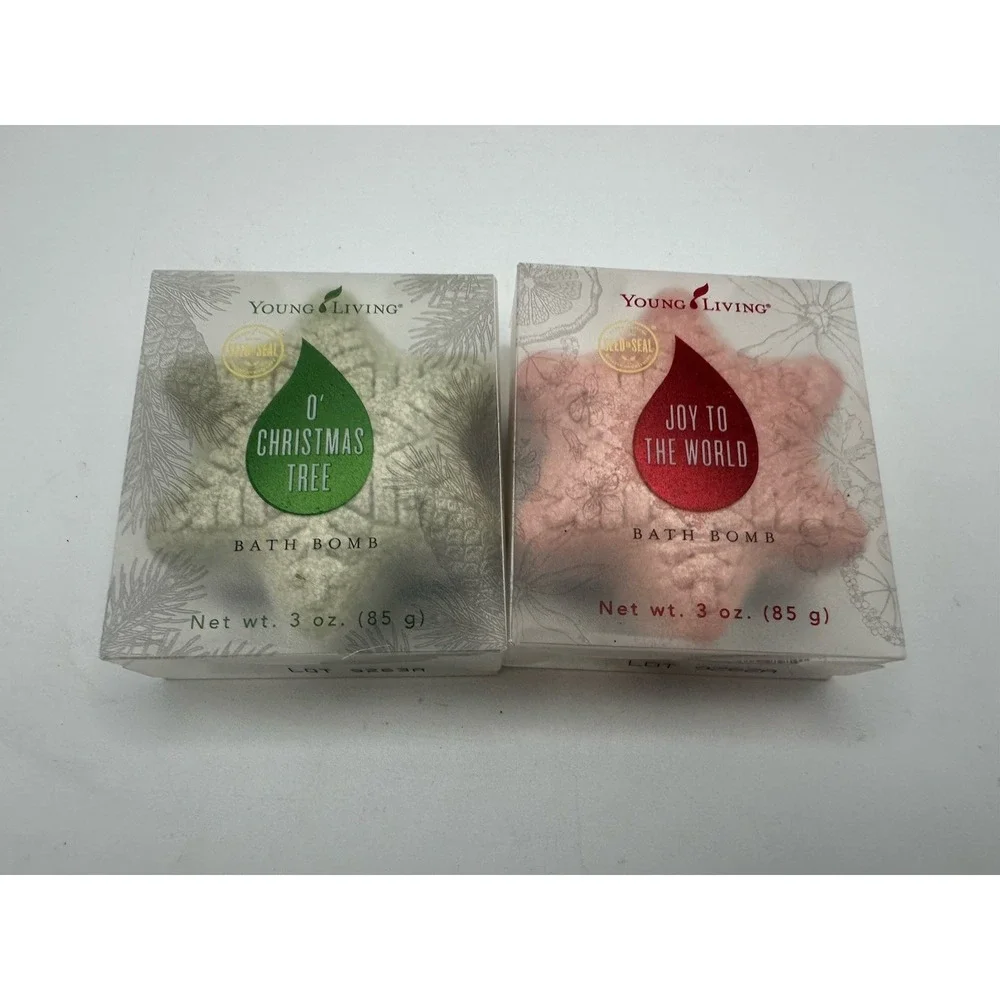 Young Living Essential Oils - Bath Bombs - Joy To The World & O' Christmas Tree
